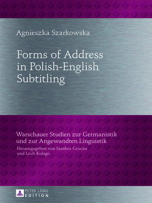 cover image of Forms of Address in Polish-English Subtitling